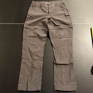 The North Face Women's Gray Paramount 2.0 Convertible Zip Off Hiking Pants Sz 10